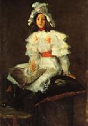 William Merritt Chase Girl in White USA oil painting artist